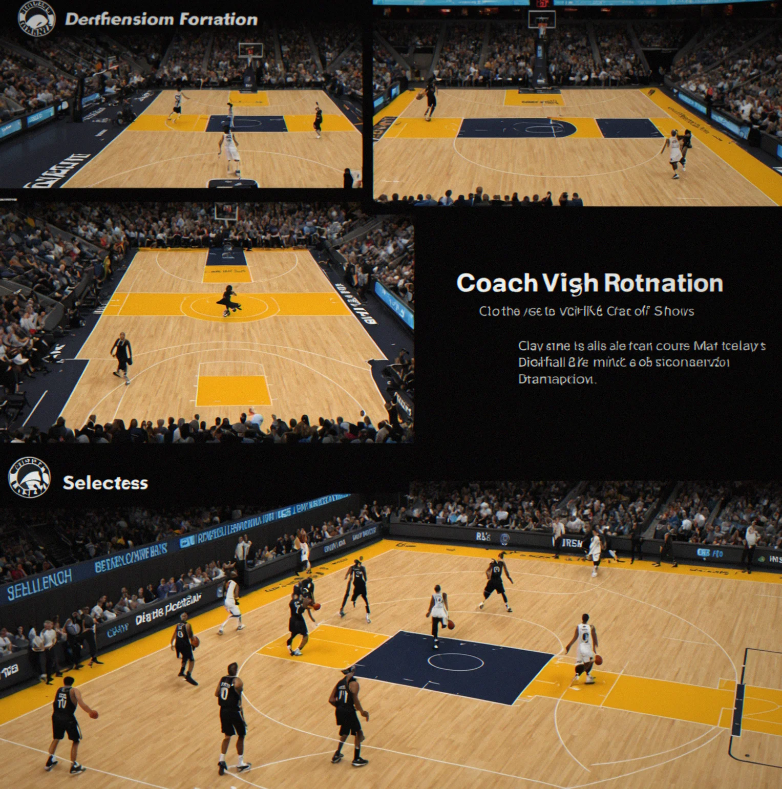 Defensive formation selector showing zone and man coverage options with rotation settings